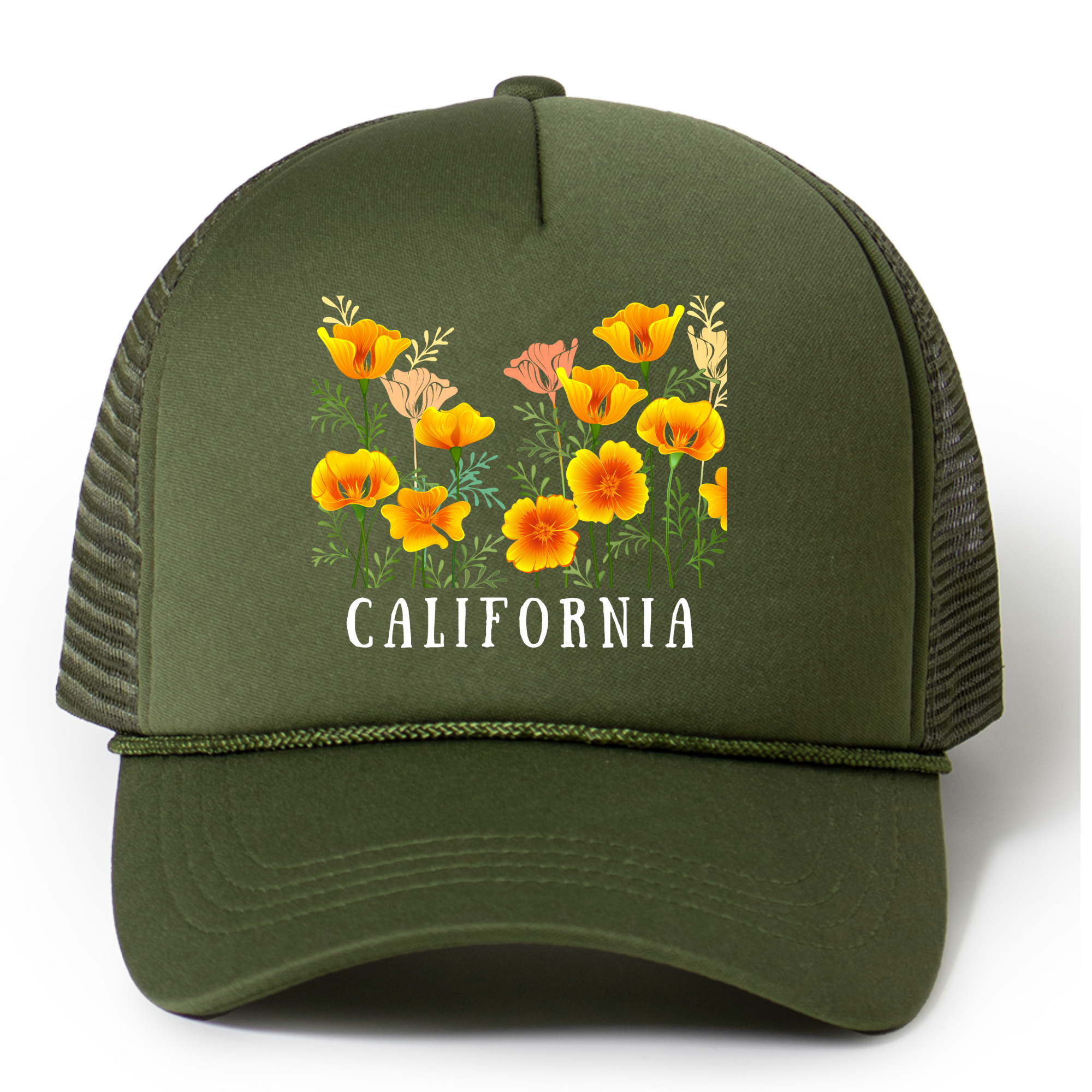 California Flowers Trucker Hat