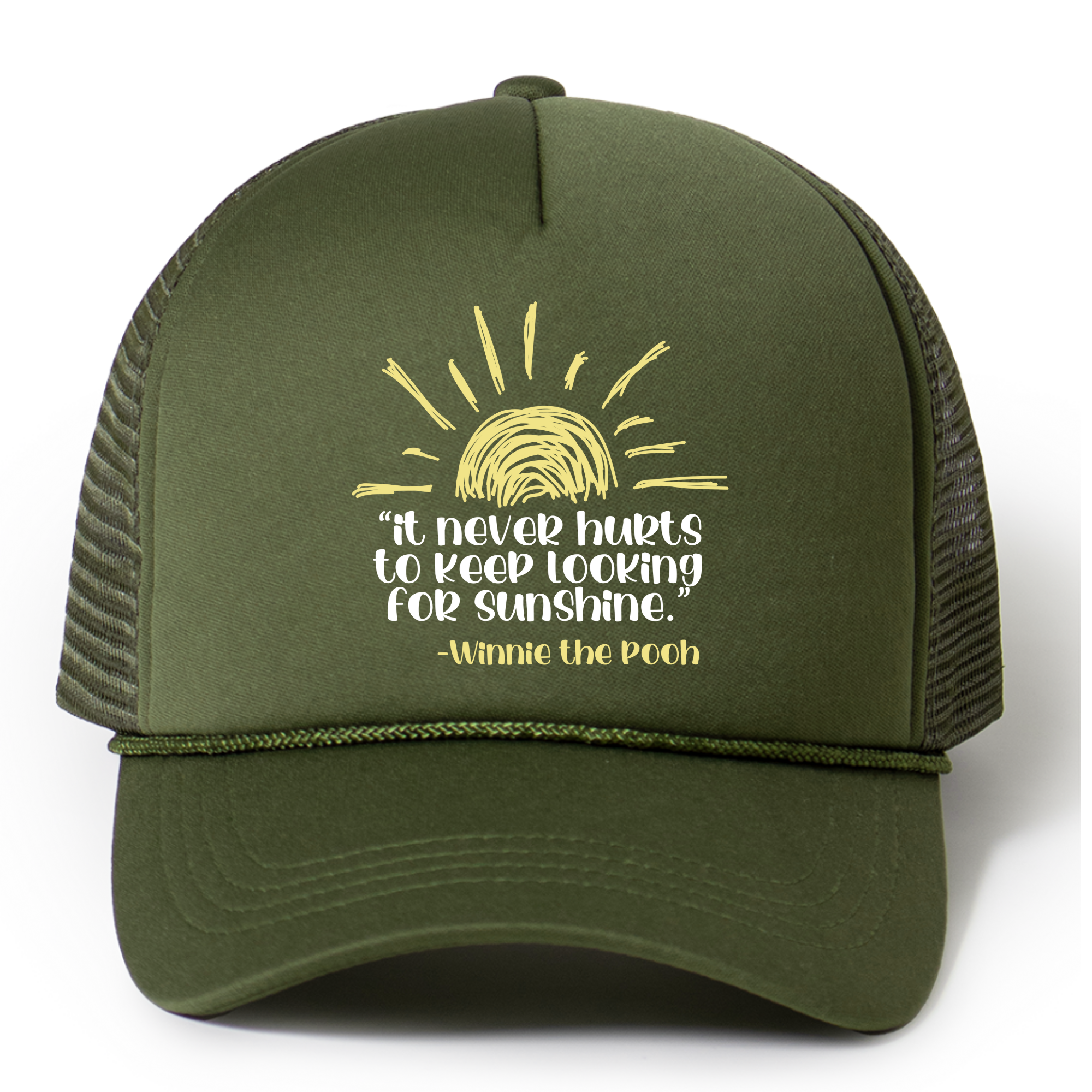 It Never Hurts to Keep Looking for Sunshine Trucker Hat