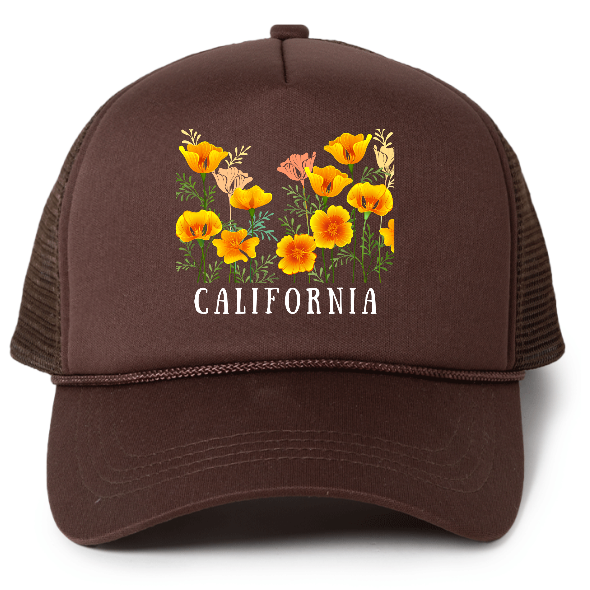 California Flowers Trucker Hat