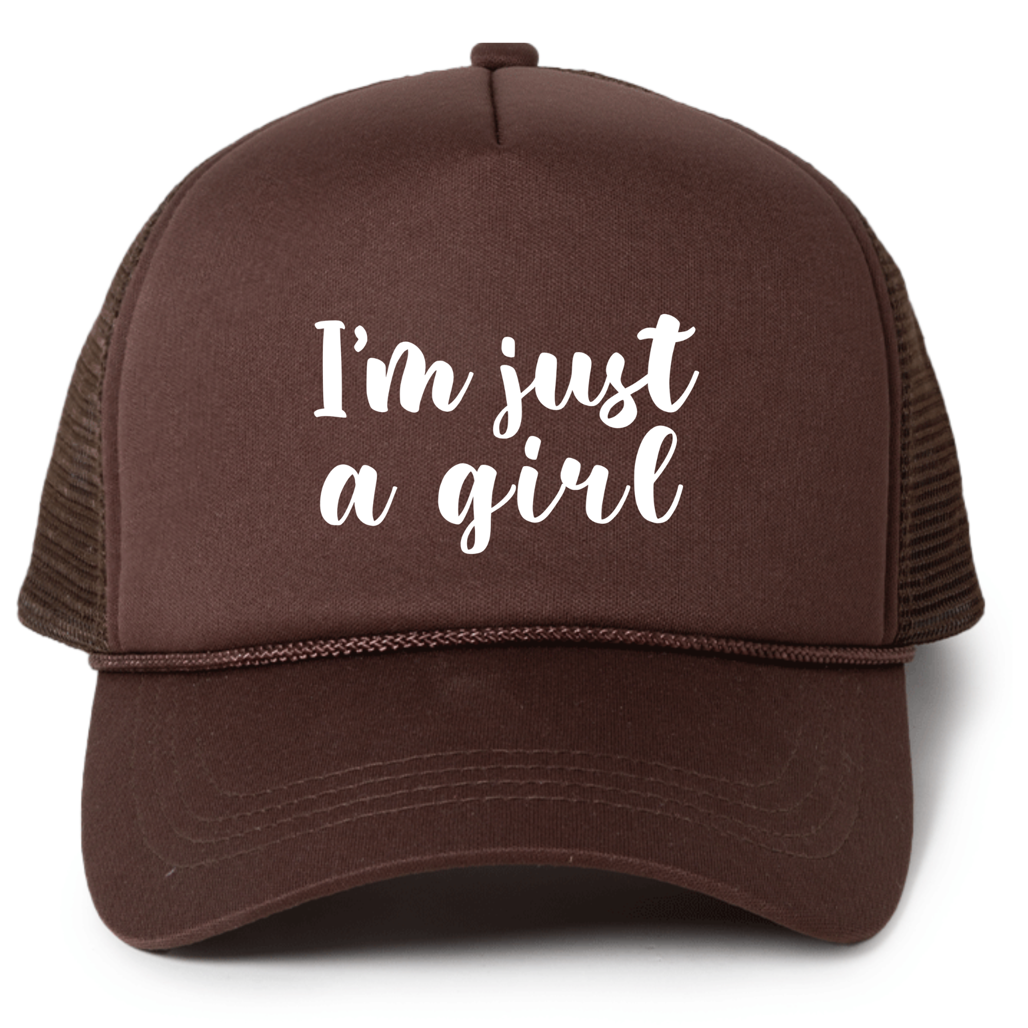 I'm Just a Girl Trucker Hat