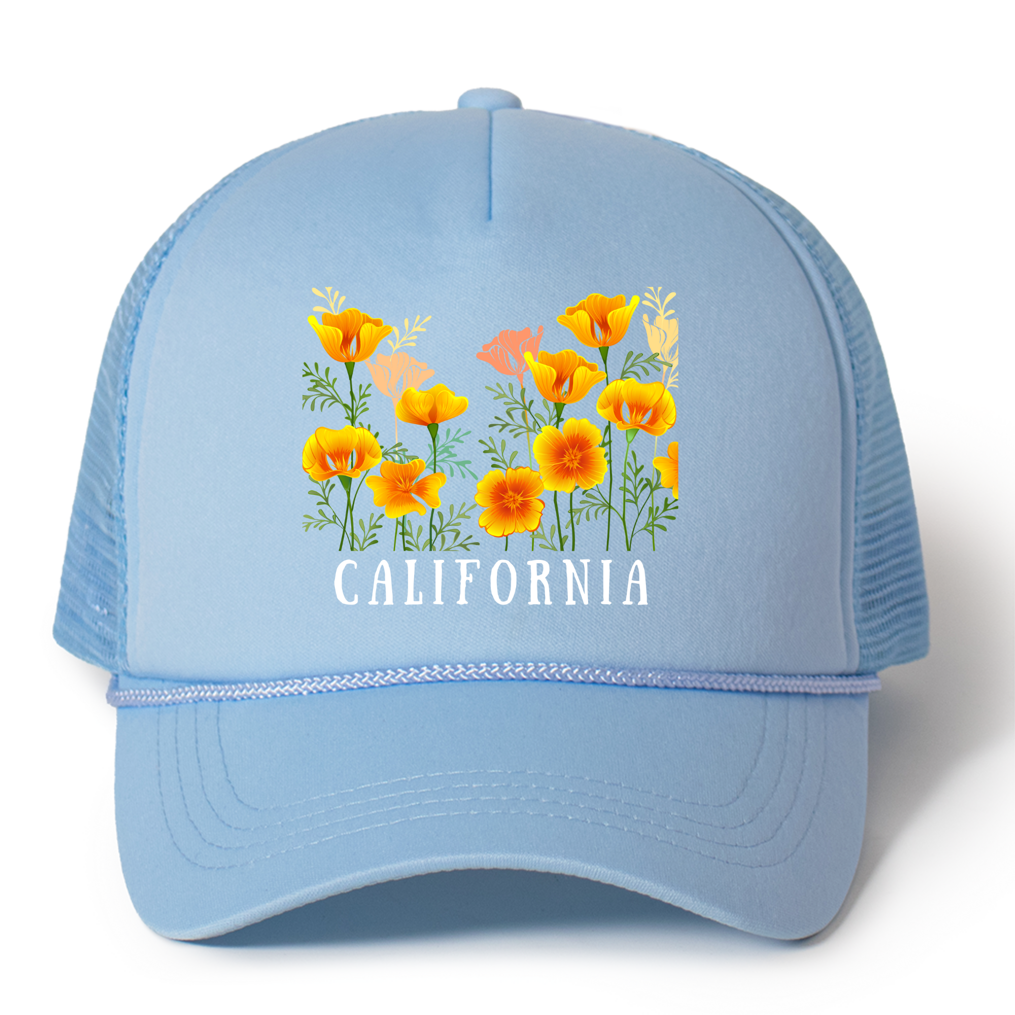 California Flowers Trucker Hat