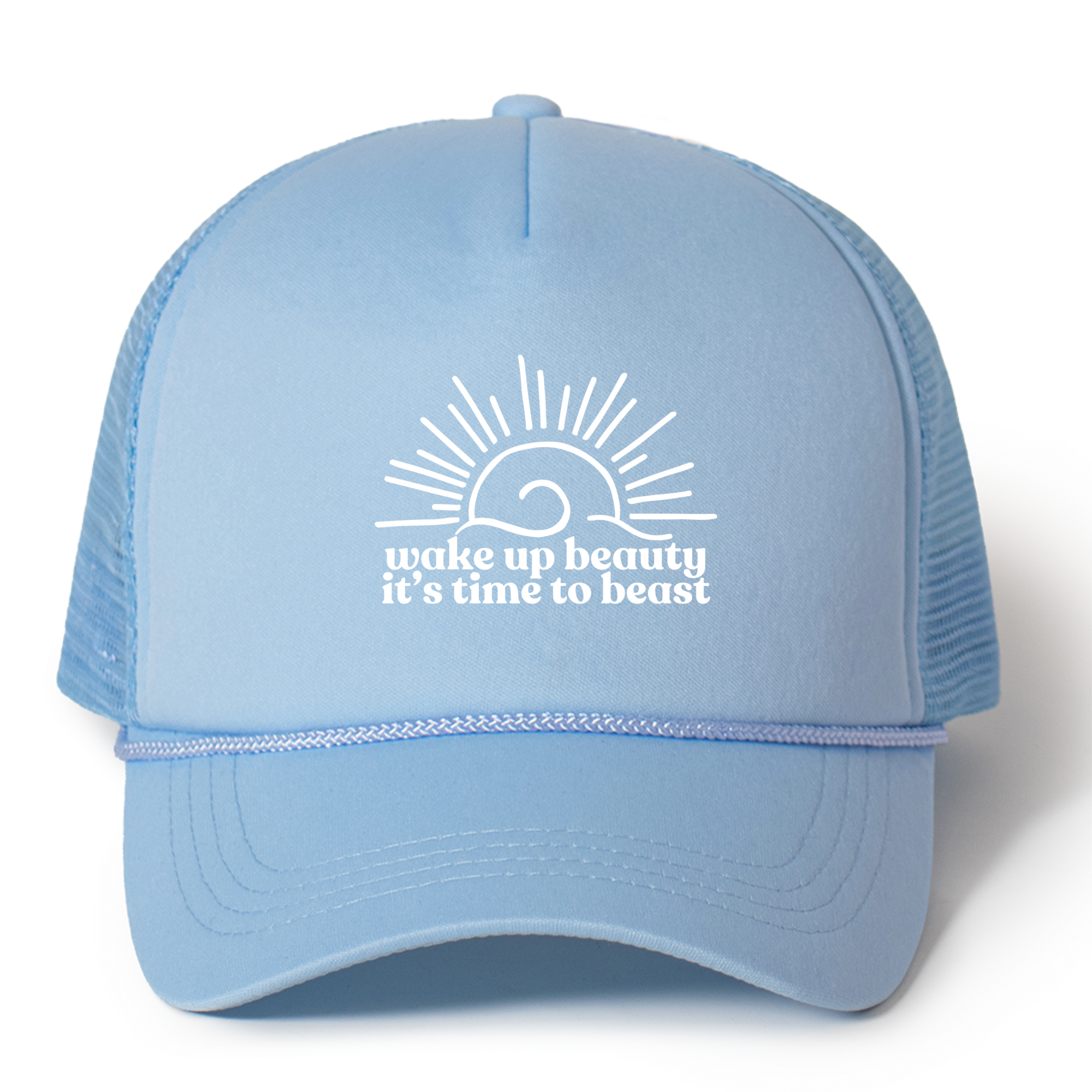 Wake Up Beauty it's Time to Beast Trucker Hat
