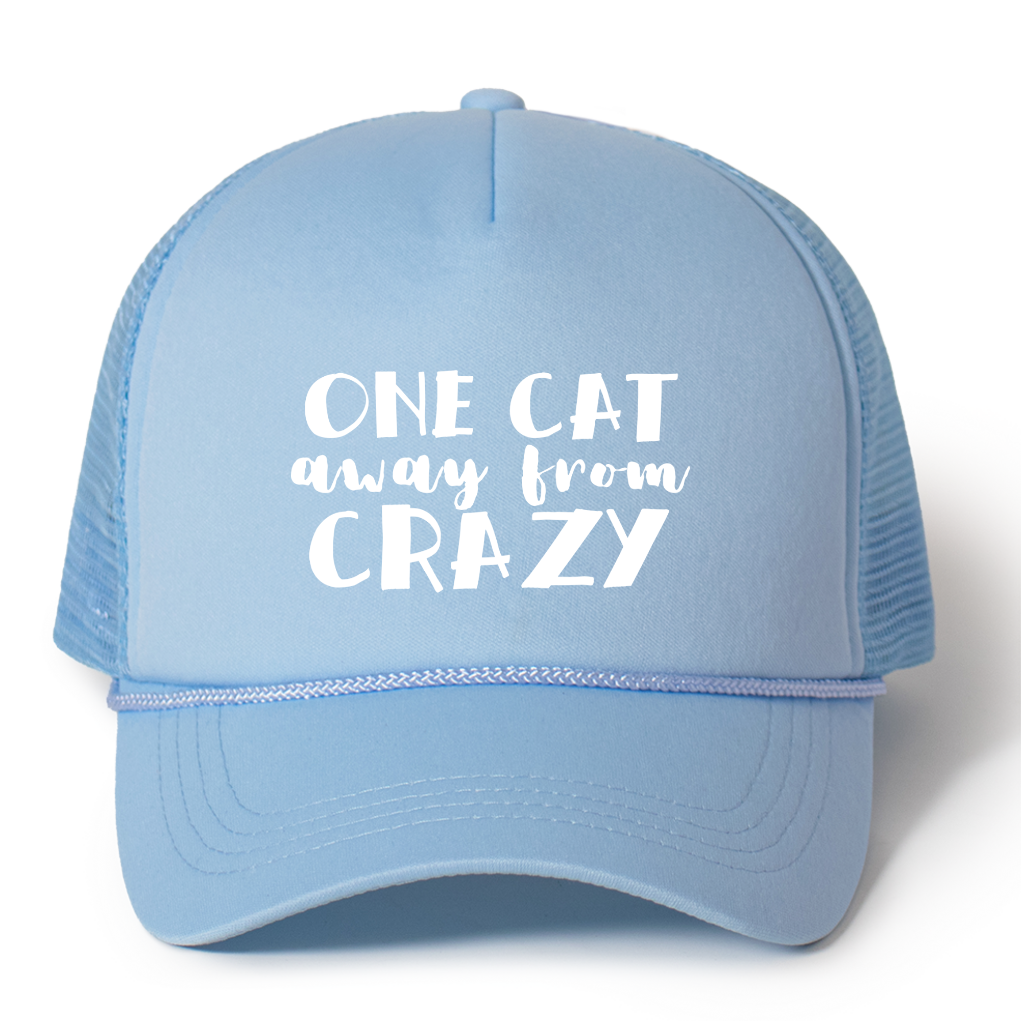 One Cat Away From Crazy Trucker Hat
