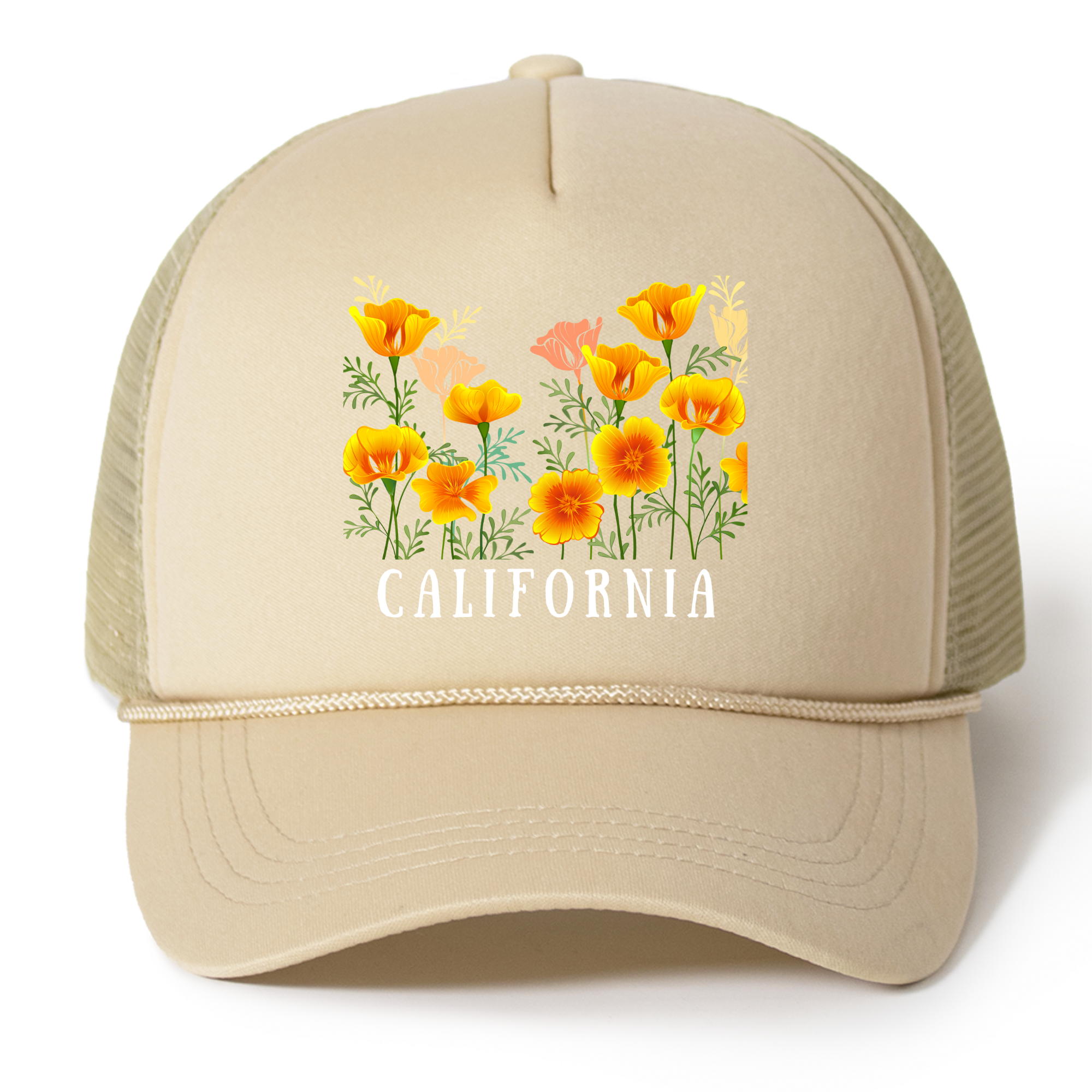 California Flowers Trucker Hat