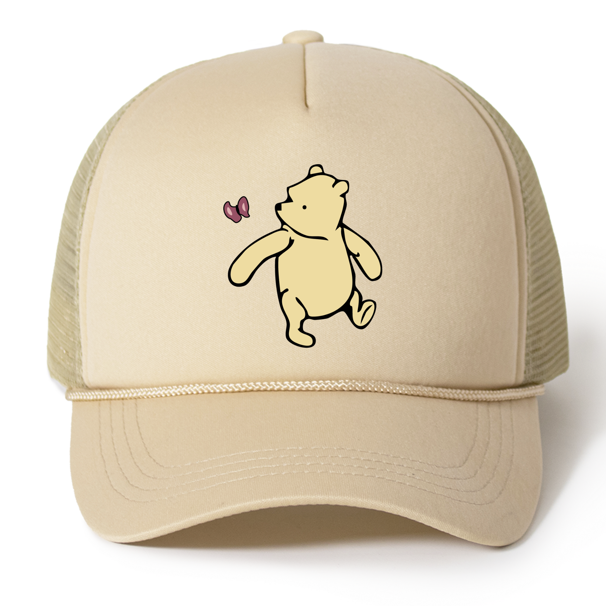 Winnie With Butterfly Trucker Hat
