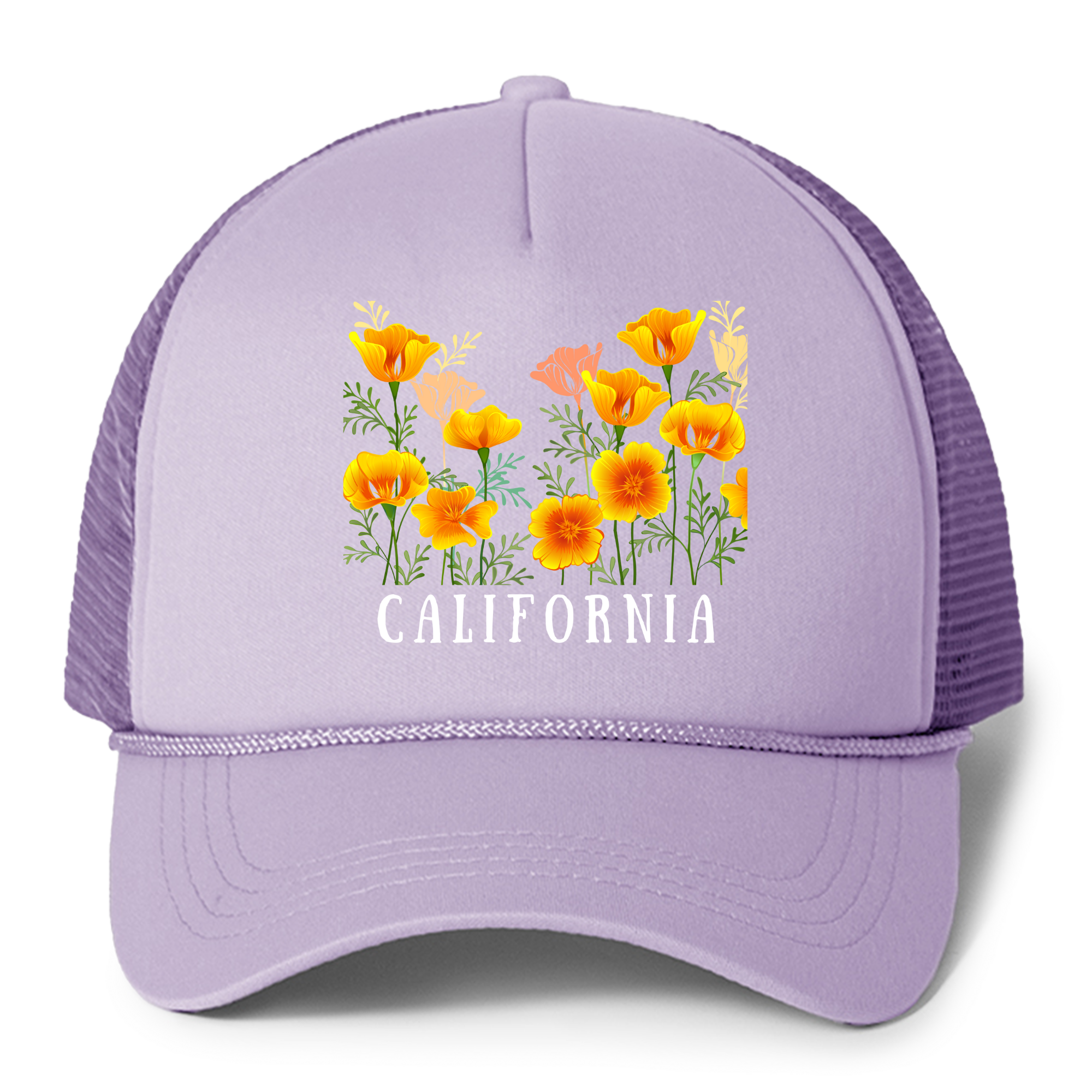 California Flowers Trucker Hat