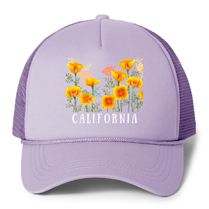 California Flowers Trucker Hat