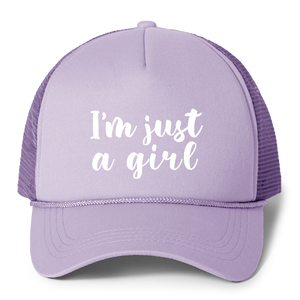 I'm Just a Girl Trucker Hat