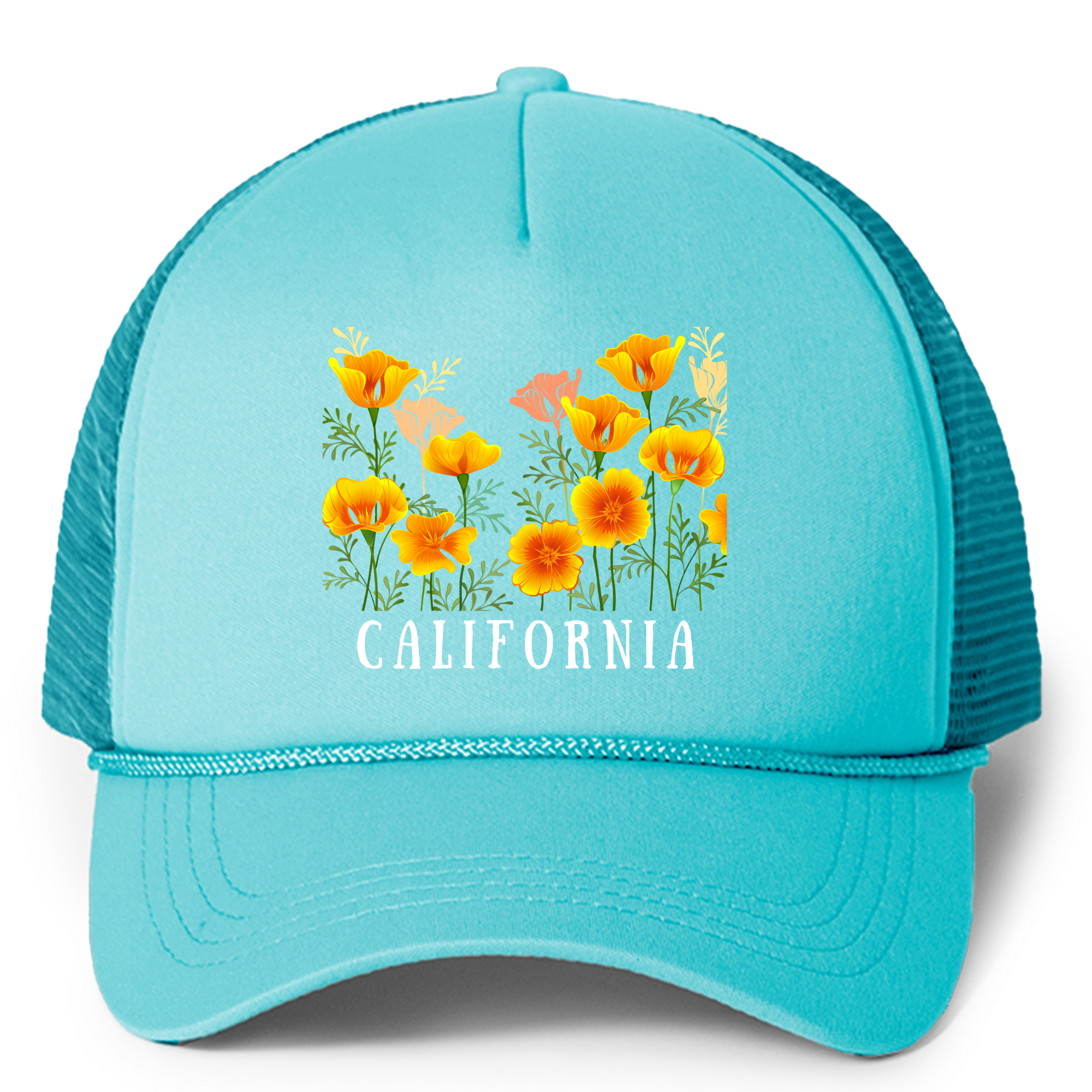 California Flowers Trucker Hat