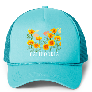 California Flowers Trucker Hat