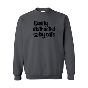 Easily Distracted By Cats Crewneck