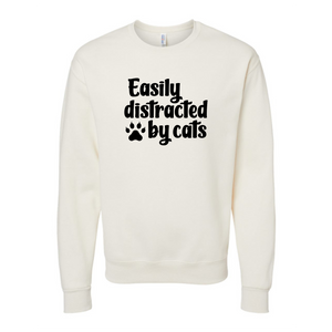 Easily Distracted By Cats Crewneck