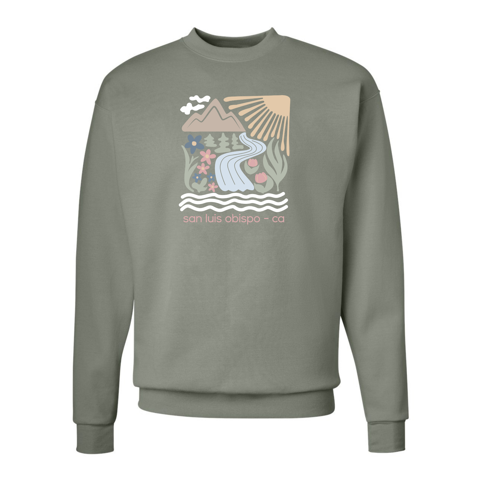 SLO Creek Bloom Crewneck