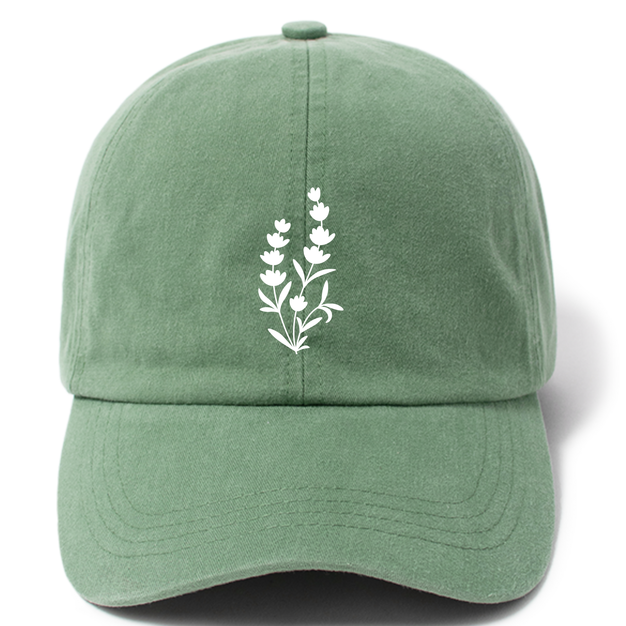 Linocut Flowers Baseball Cap