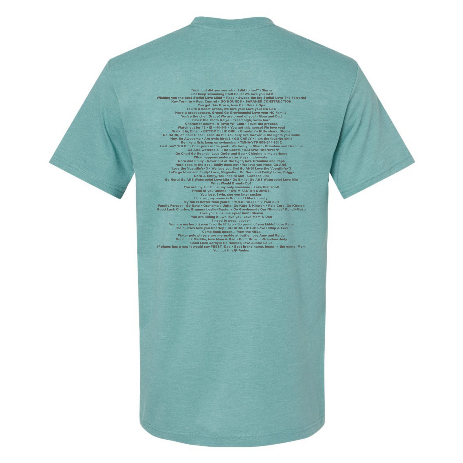 A-Town High Polo Sponsor Short Sleeve T-Shirt Heather Arctic