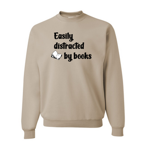 Easily Distracted By Books Crewneck