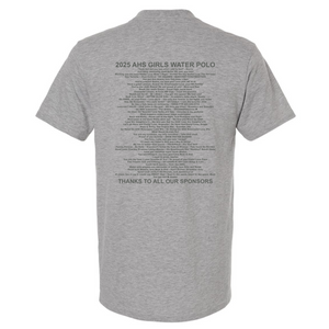 Atascadero High Polo Sponsor Short Sleeve T-Shirt Heather Grey