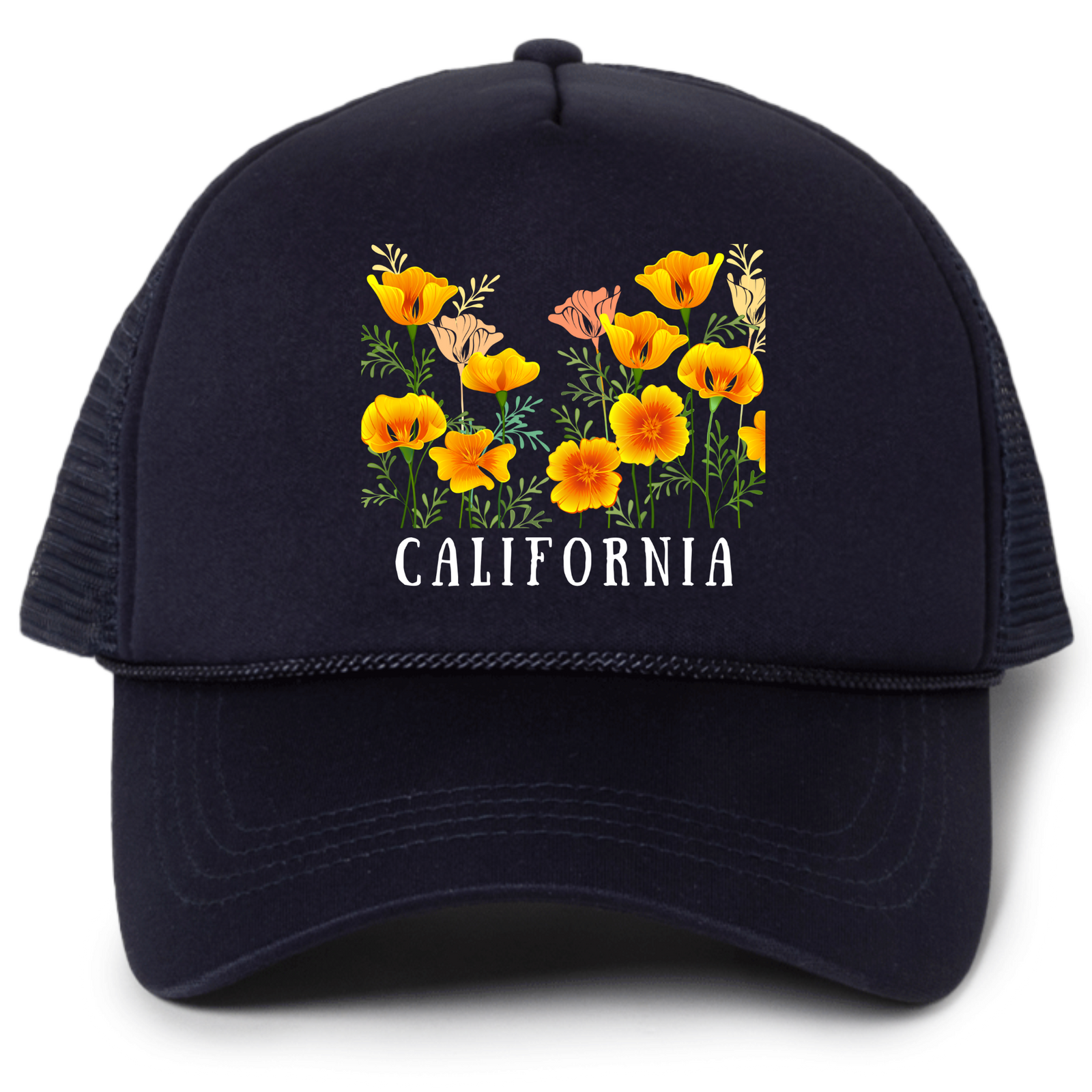 California Flowers Trucker Hat