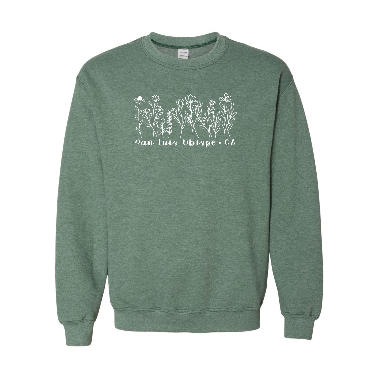 SLO Flower Line Crewneck