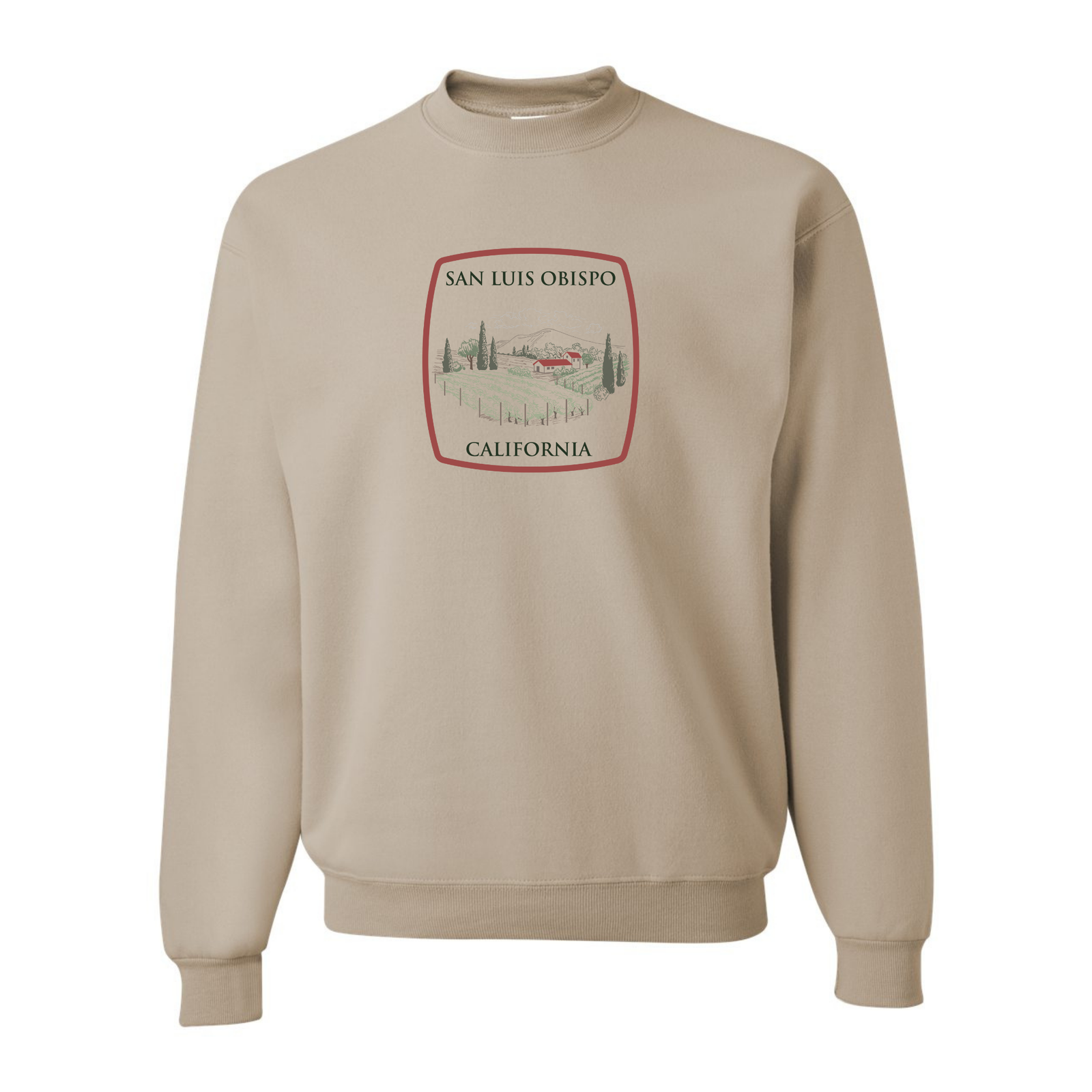 SLO Wine Label Crewneck Sweatshirt