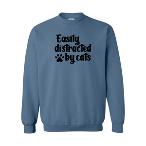 Easily Distracted By Cats Crewneck