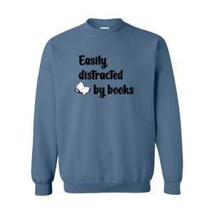 Easily Distracted By Books Crewneck