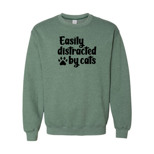 Easily Distracted By Cats Crewneck