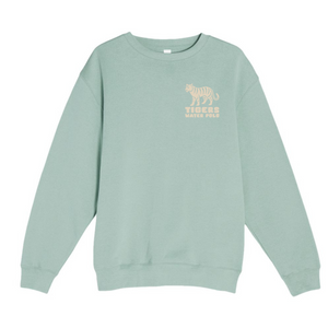 SLO High Water Polo Tiger Jungle Crewneck Seafoam