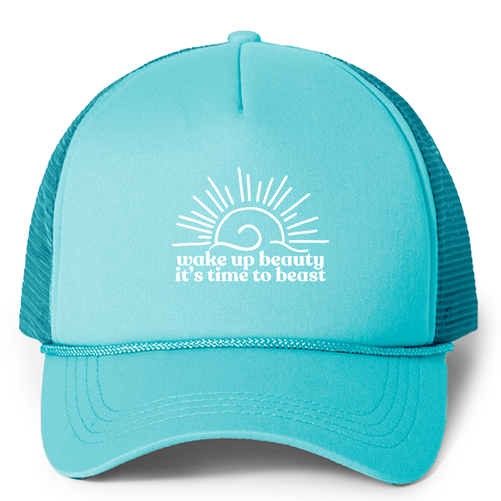 Wake Up Beauty it's Time to Beast Trucker Hat