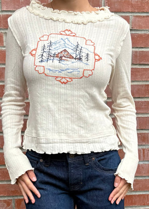 Free People Through The Woods Tee - A Frame Combo