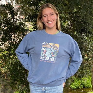 SLO Creek Bloom Comfort Crewneck