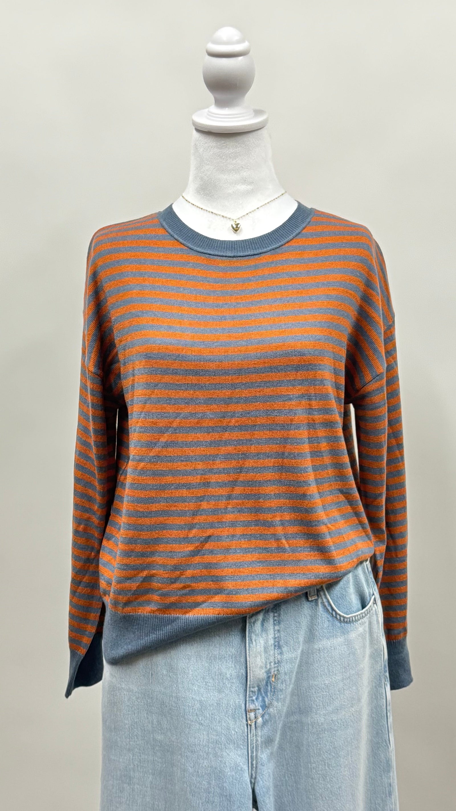 Striped Knit Sweater