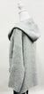Long Cardigan with Hood and Pockets Heather Grey