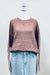 Gradiant Tone Striped Sweater Pink