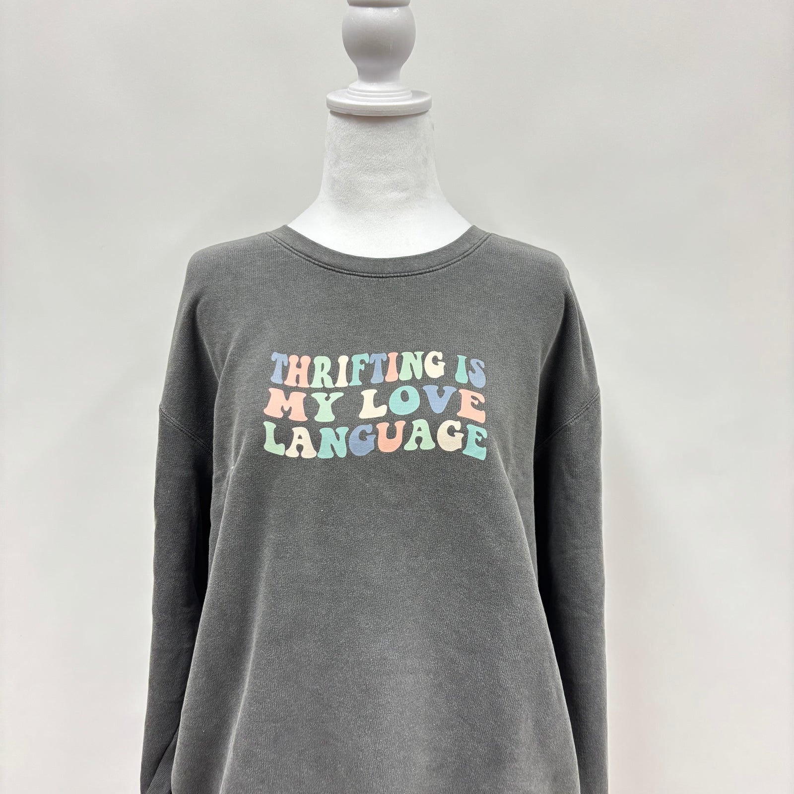 Thrifting is my Love Language Comfort Colors Crewneck