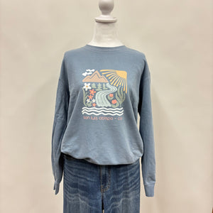 SLO Beige Bloom Comfort Colors Crewneck