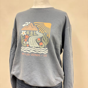 SLO Beige Bloom Comfort Colors Crewneck