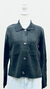 Big Pocket Button Up Coat - Black