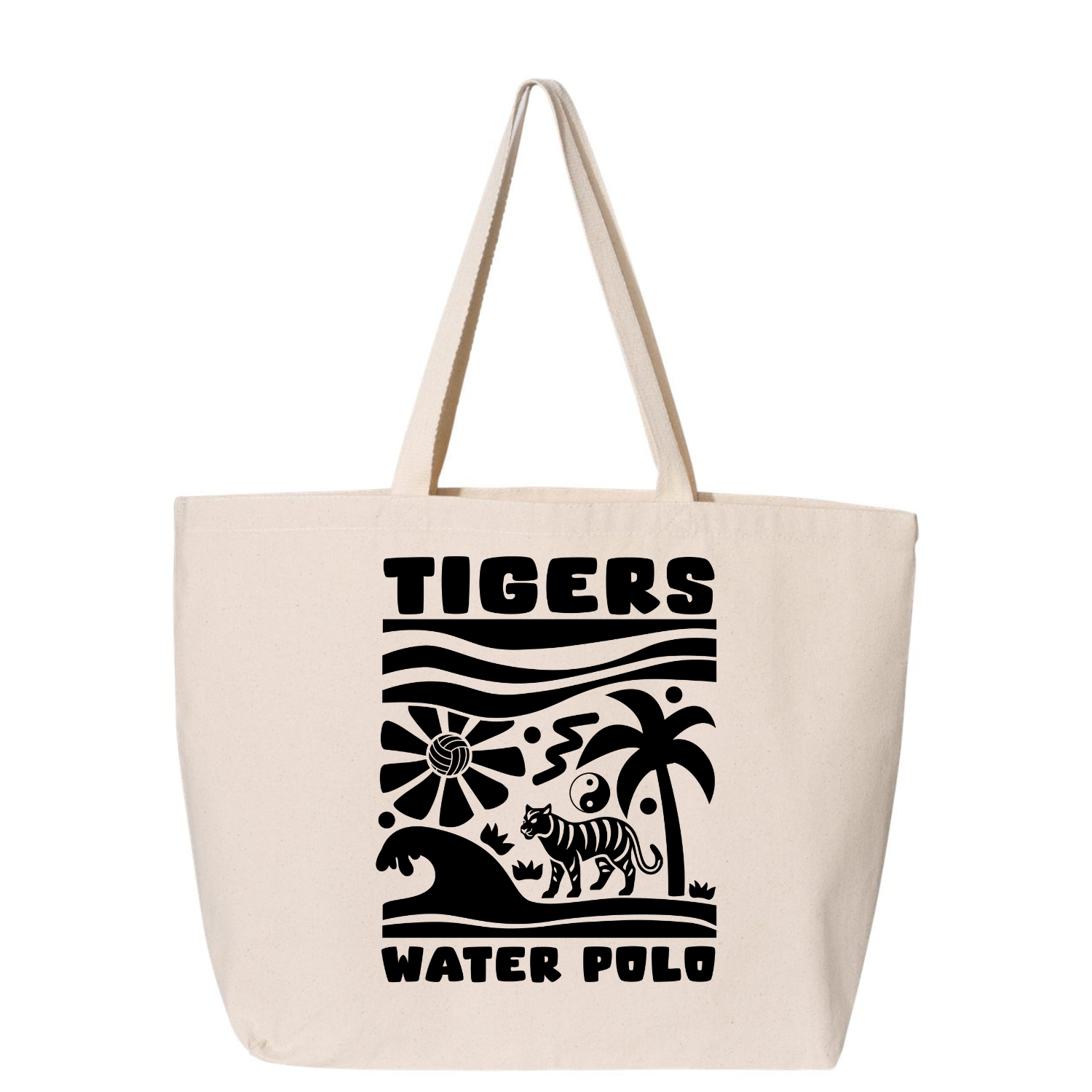 SLO High Water Polo Tiger Jungle Tote Bag