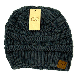 c.c. beanie teal grey 20a