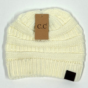 c.c. beanie ivory 20a