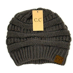 c.c. beanie earth grey 20a