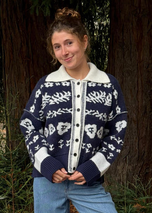 Free People Shelby Cardigan - Navy