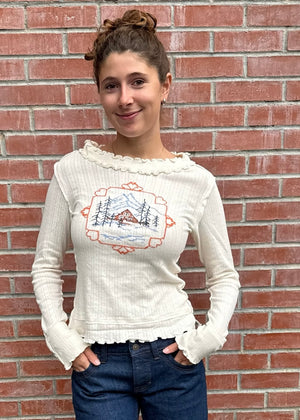 Free People Through The Woods Tee - A Frame Combo
