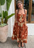 Free People Until Dawn Midi Dress - Cinnamon Combo