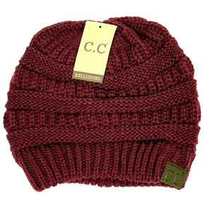 c.c. beanie maroon 20a