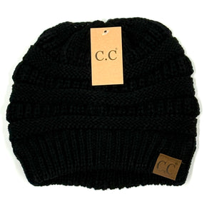 c.c. beanie black 20a
