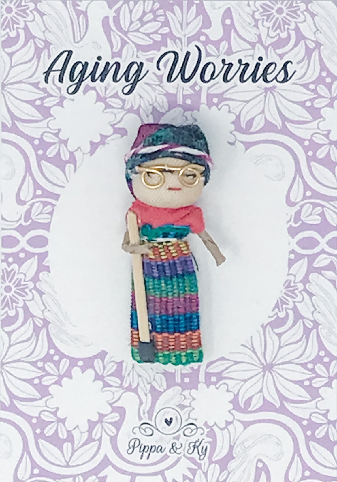 Guatemalan "Aging Worries" Worry Doll