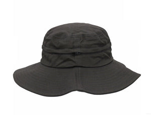 C.C. Zipper Bucket Visor - Black