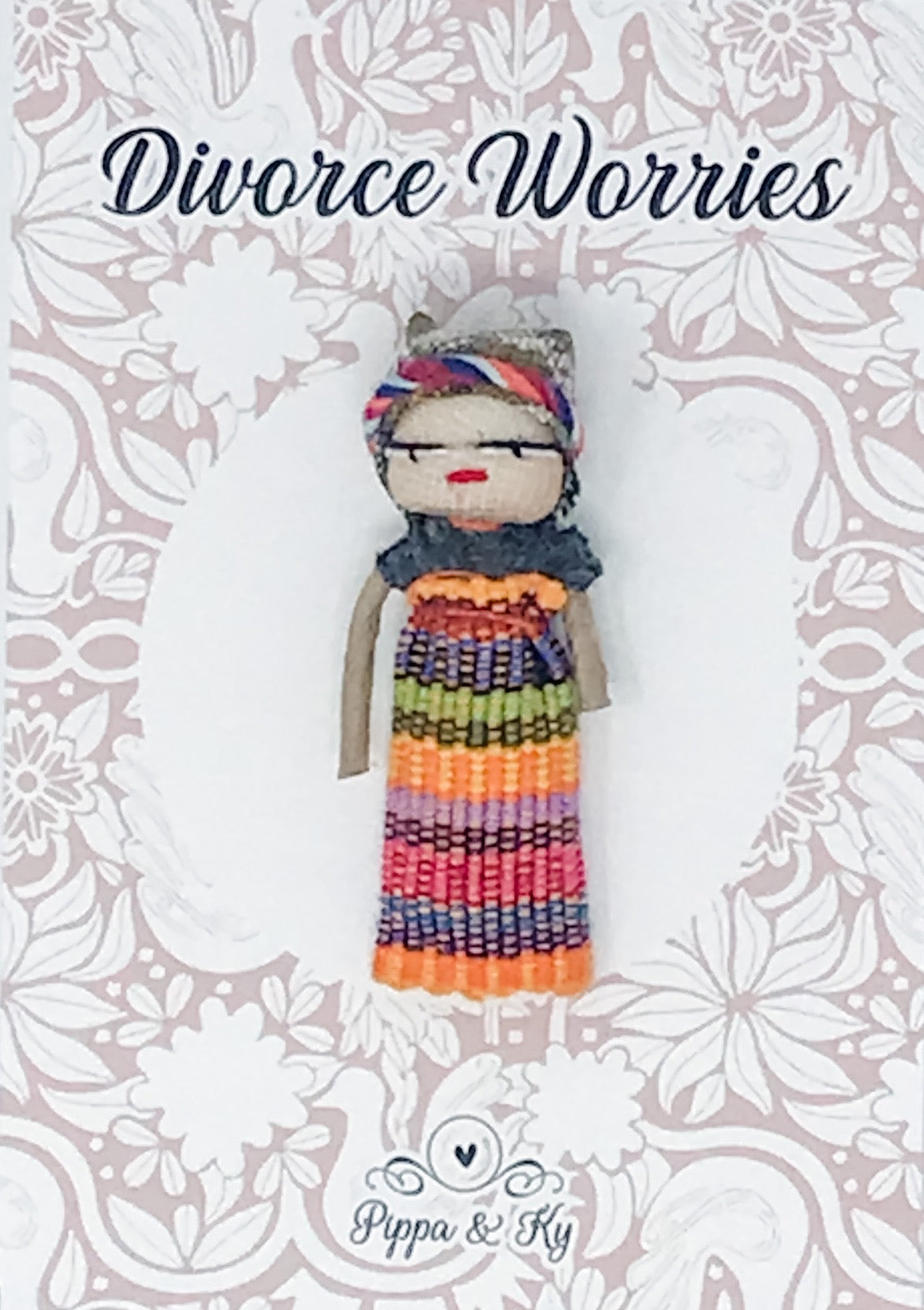 Guatemalan "Divorce Worries" Worry Doll